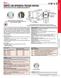 Thumbnail of document Data Sheet - 1900-10-MR Compact Low Differential Pressure Switches